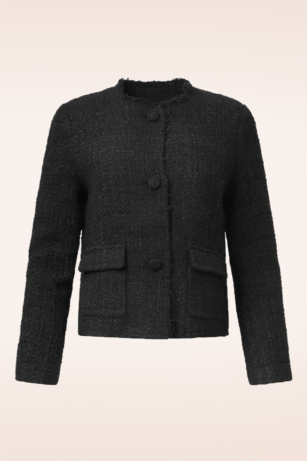 Georgina Tweedjacke in Schwarz