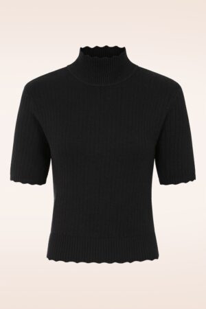 Hallie Strickpullover in Schwarz