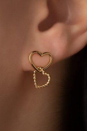 Herz Ohrringe in Gold