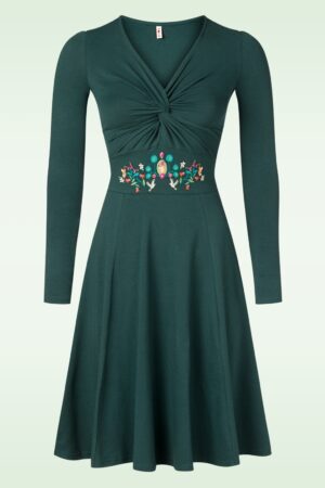 Hot Knot Kleid in Meeresperlen-Grün