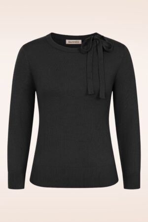 Kia Strickoberteil in Schwarz