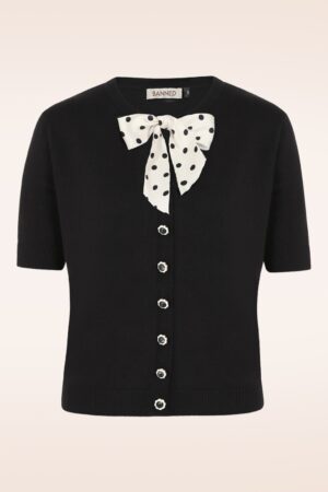 Lady Luck Strickjacke in Schwarz