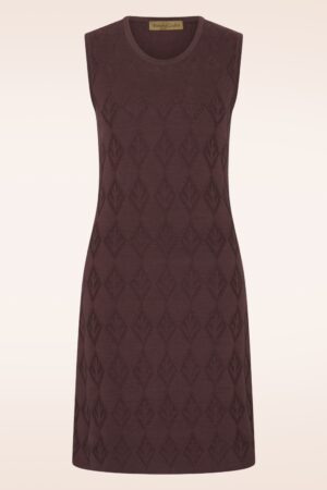 Lulu Strickkleid in Schokoladenbraun