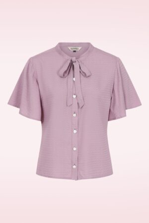 May Wave Bluse in Lila