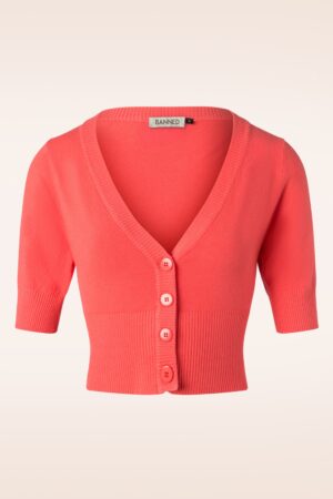 Overload-Cardigan in Koralle