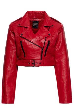 QueenKerosin Lederjacke im Biker-Style