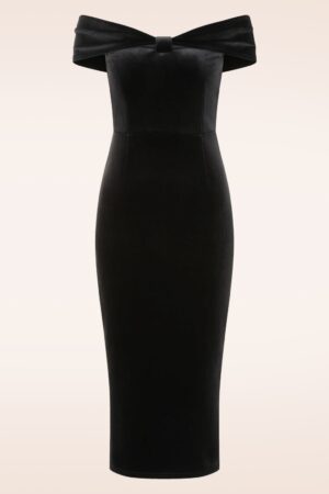 Rhia Midikleid in Schwarz