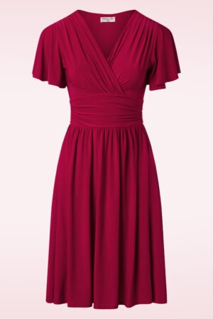 Sadie Slinky Swing Kleid in Rot.