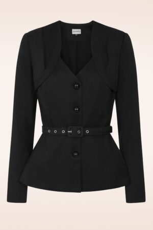 Scarlette Blazer Jacket in Schwarz.