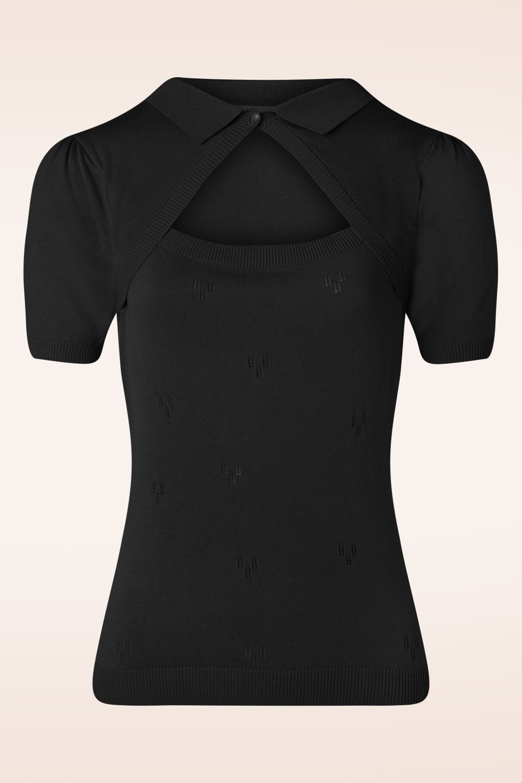 Beth Strickoberteil in Schwarz