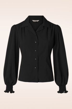 Bonnie Bluse in Schwarz