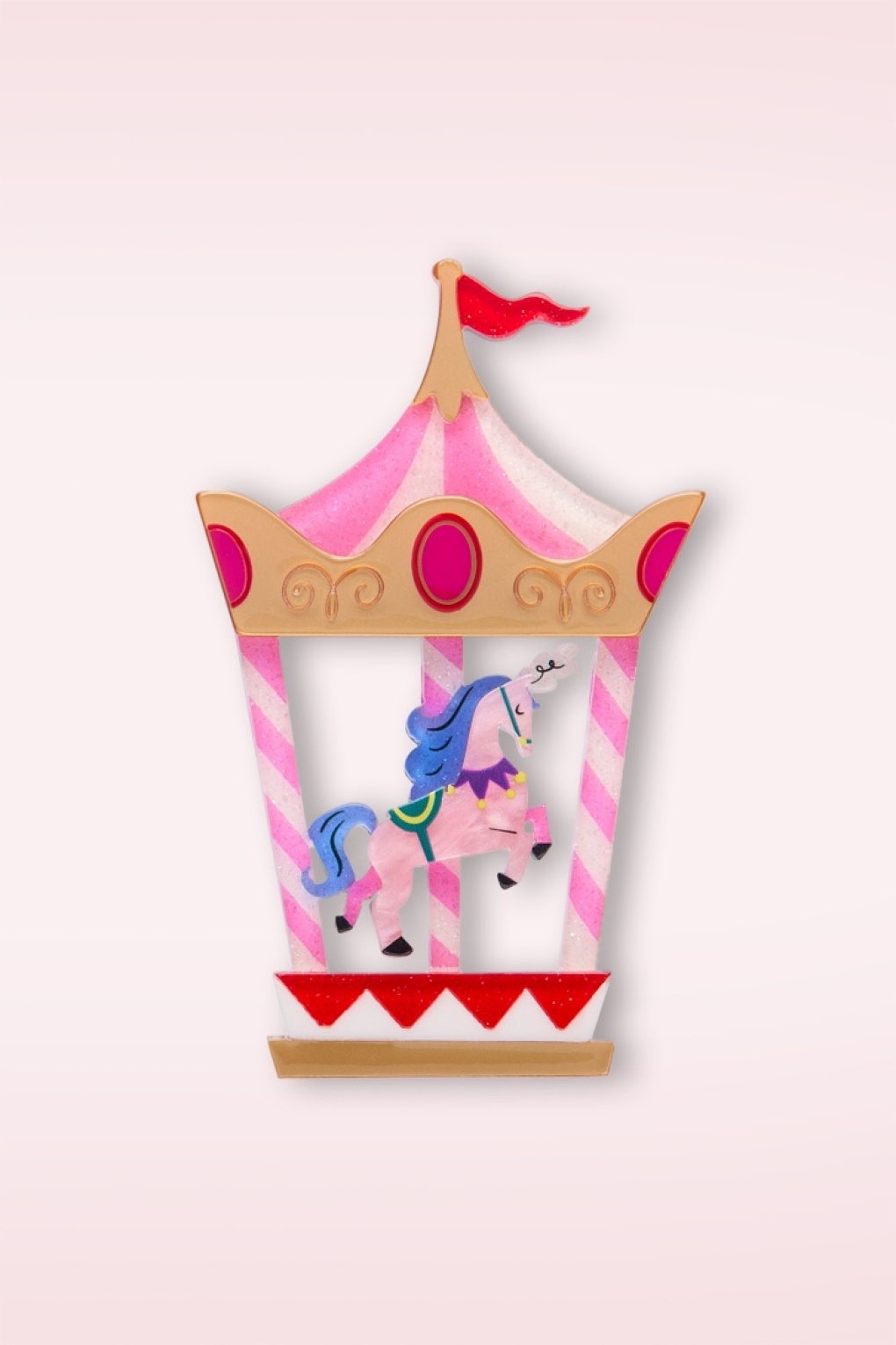 Carousel for One Brosche