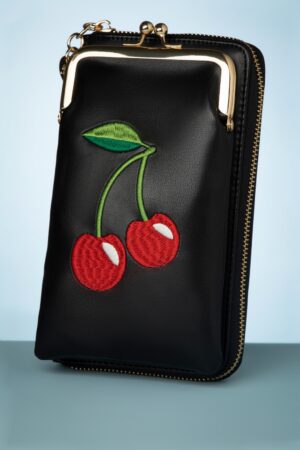 Cherry Pie Body Phone Tasche in Schwarz