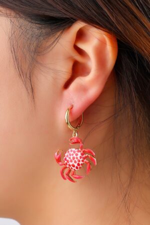 Crabby Claw Ohrringe in Rot