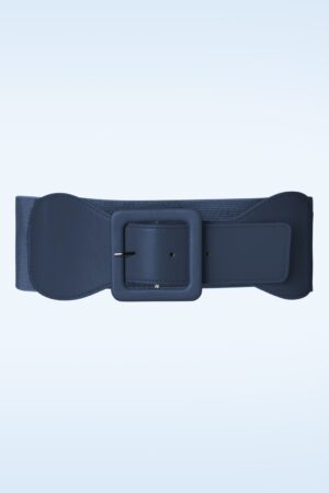 Damen Day Out Square Buckle Belt in Navy
