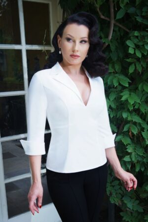 Dianne Bluse in Crispy Weiß