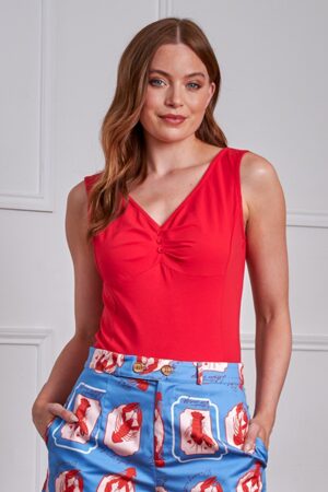 Elaine Oberteil in Rot