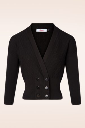 Emily-Strickjacke in Schwarz