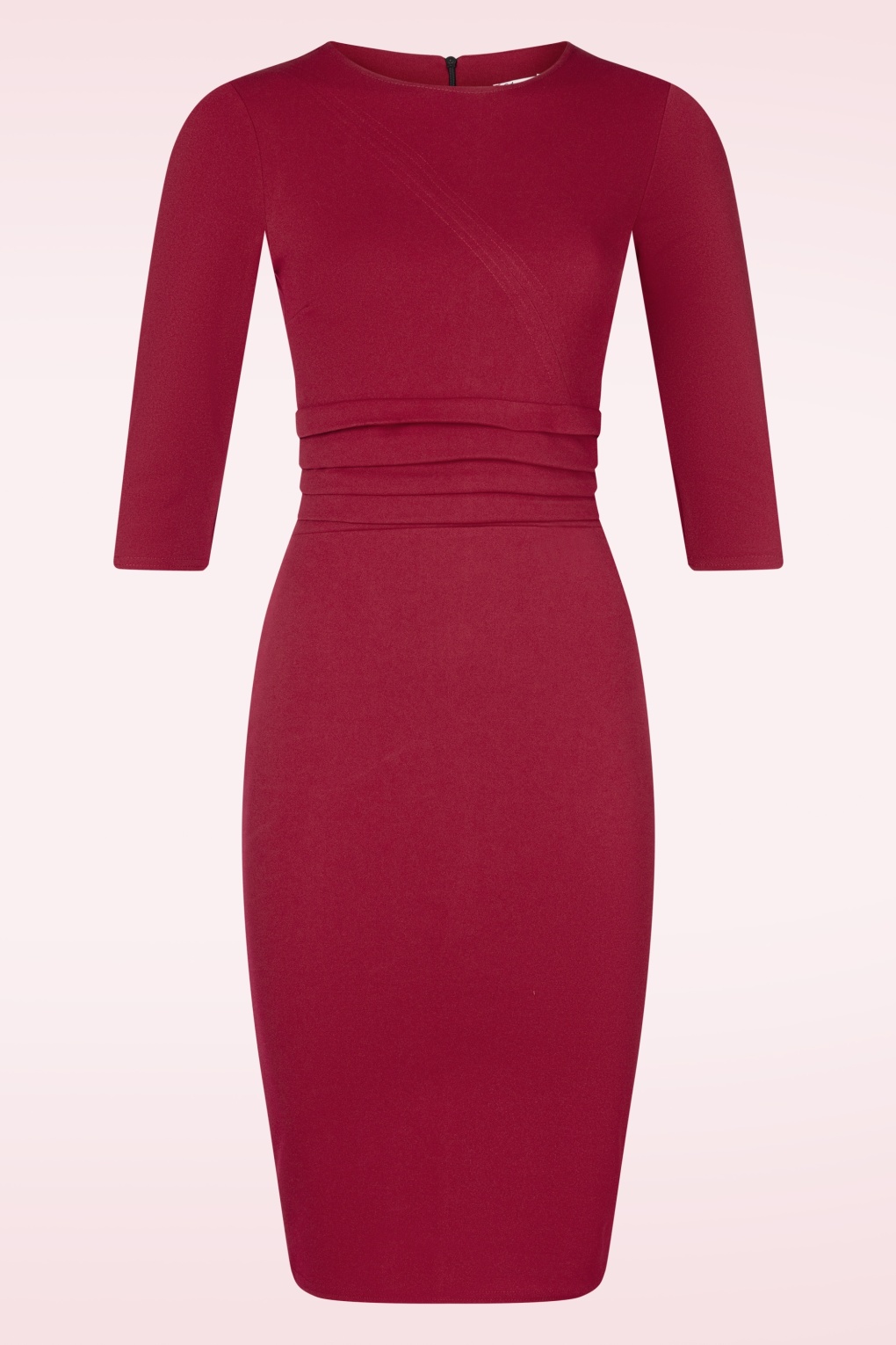 Exklusiv bei Topvintage ~ Evangeline Etuikleid in Weinrot