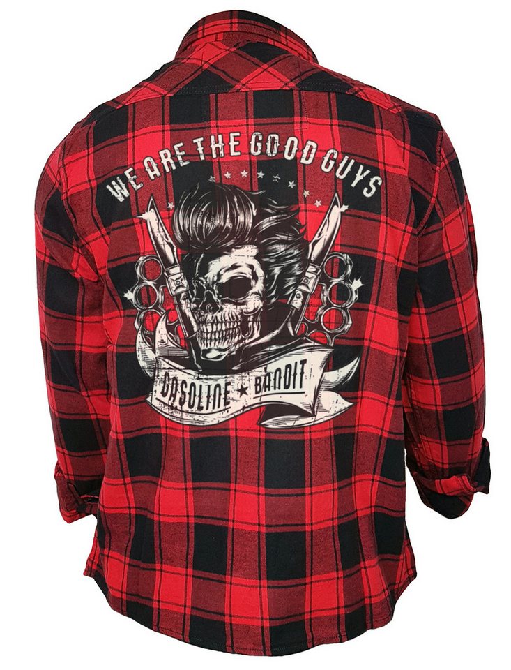 GASOLINE BANDIT® Flanellhemd Herren Worker Hemd für Rockabilly Fans: We are the Good Guys