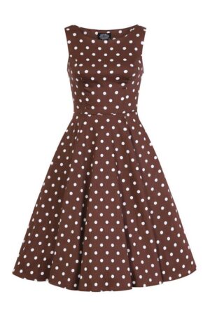 Hearts & Roses London A-Linien-Kleid Cindy Polka Dot Swing Dress Rockabella Vintage Retro
