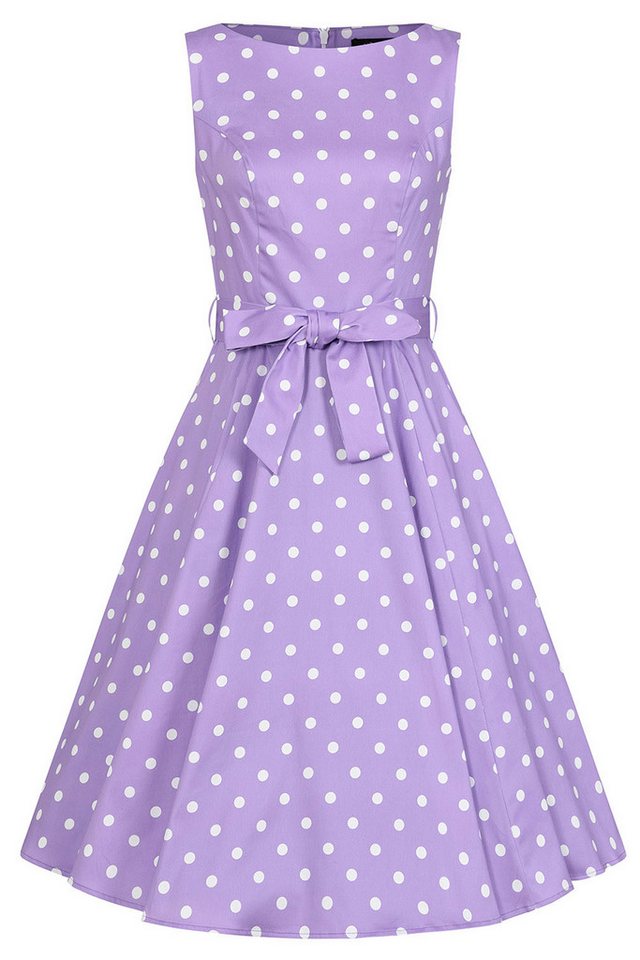 Hearts & Roses London A-Linien-Kleid Josephine Polka Dot Swing Dress Retro Vintage Fit-N-Flare 50er