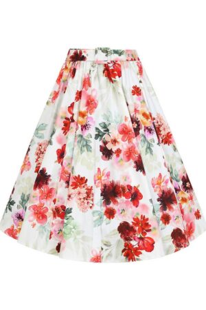 Hearts & Roses London A-Linien-Rock Pippa Floral Vintage Retro Rockabilly 50er