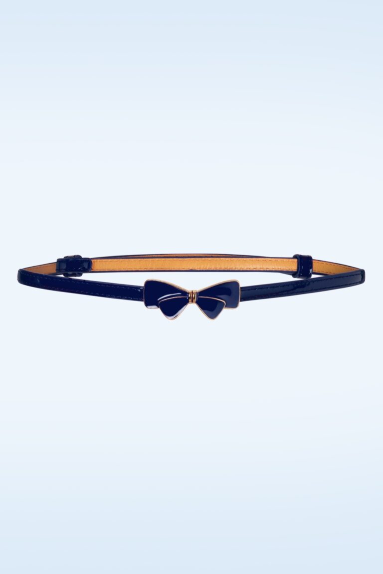 Lana Bow Gürtel in Marineblau