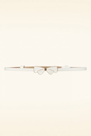 Lana Bow Gürtel in Weiß