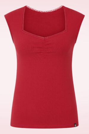 Let Romance Rule Oberteil in Kirschrot