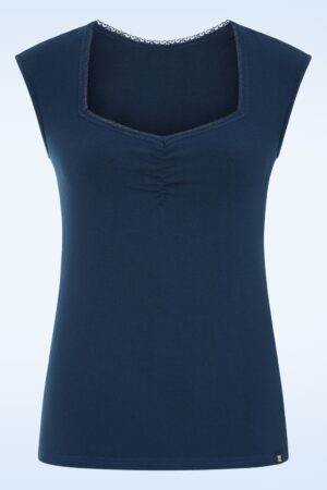 Let Romance Rule Oberteil in dunklem Ultramarin