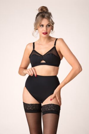 Liz High-Waist-Slip in Schwarz