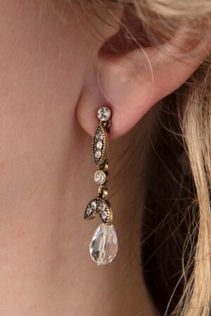 Lula Kristallohrringe in Gold