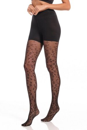 MAGIC Bodyfashion Shaping-Strumpfhose mit floralem Muster oder Animal-Look