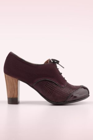 Madison Leder Stiefeletten in Bordeaux