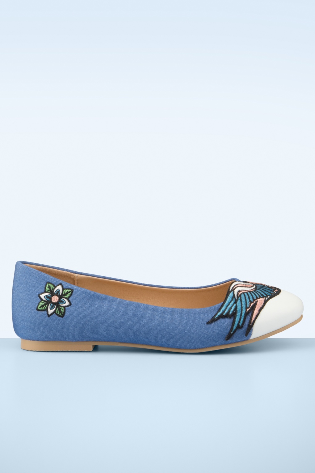 Marilou Schwalben Ballerina Flats in Blau