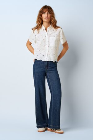 Paige Playa Denim-Hose in Blau