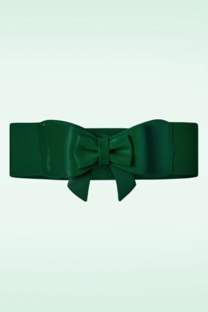 Play It Right Schleifengürtel in Flaschengrün