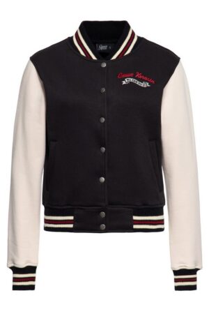 QueenKerosin Collegejacke We Can Do It (1-St) mit großer Rückenstickerei