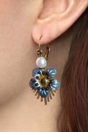 Raio Ohrringe in Gold und Blau