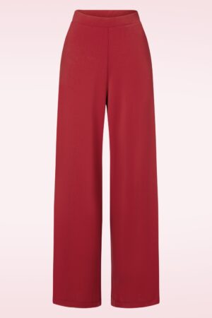 Ruby Weite Hose in Ziegelrot