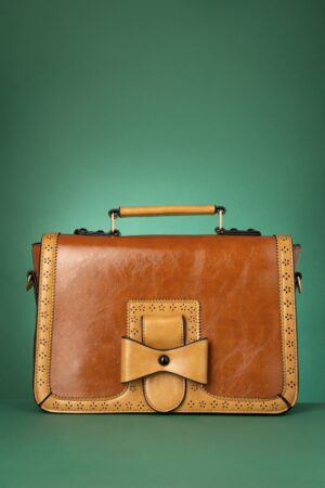 Scandal Office-Handtasche in Camel and Cognac