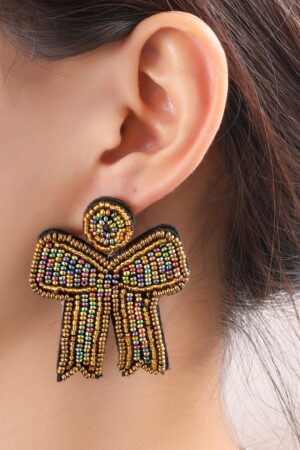 Seed Bead Bow Ohrringe in Multi