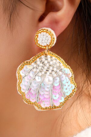 Sequin Siren Shell Ohrringe