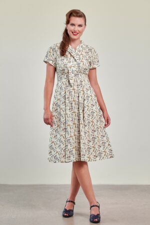 Shirley Seaside Swingkleid in Creme