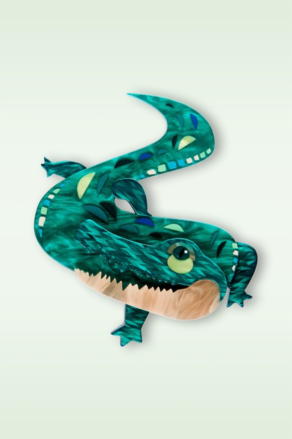 The Ancient Alligator Brosche