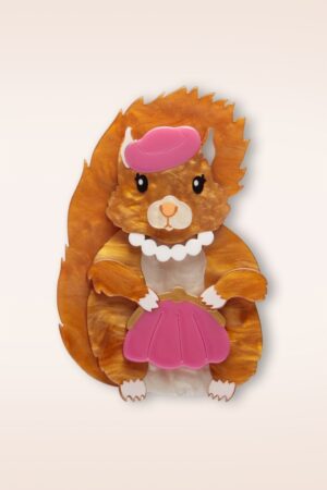 The Sophisticated Squirrel Brosche