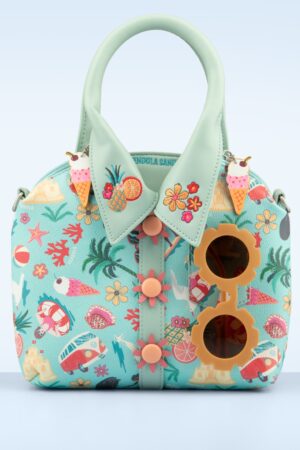 Vendula Sands Tropical Shirt Tasche in Aqua