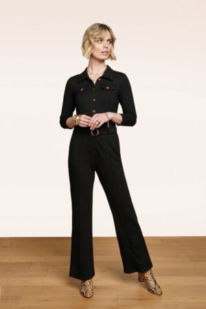 Alexa Rodeo Jumpsuit in Schwarz