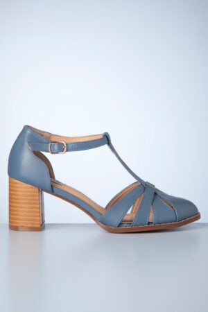 Ausgefallene Footwork-Pumps in Blau